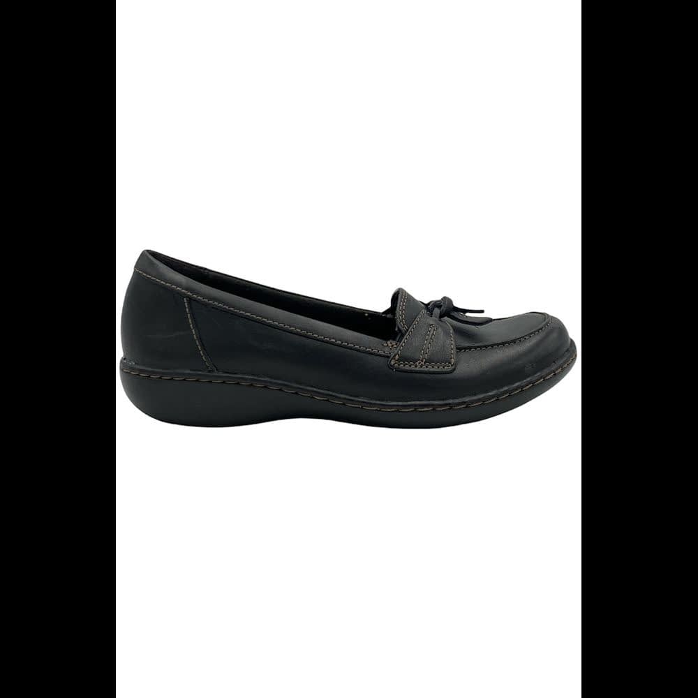Clarks Collection Slip On Loafers Ashland Bubble Black - Medium Shoe Width